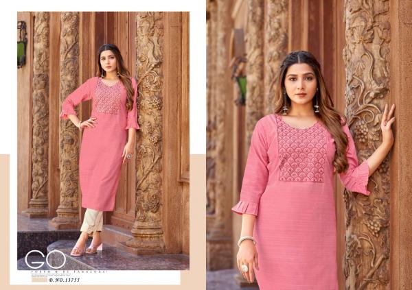 Kalaroop Vanessa Designer Long Kurti With Bottom Collection